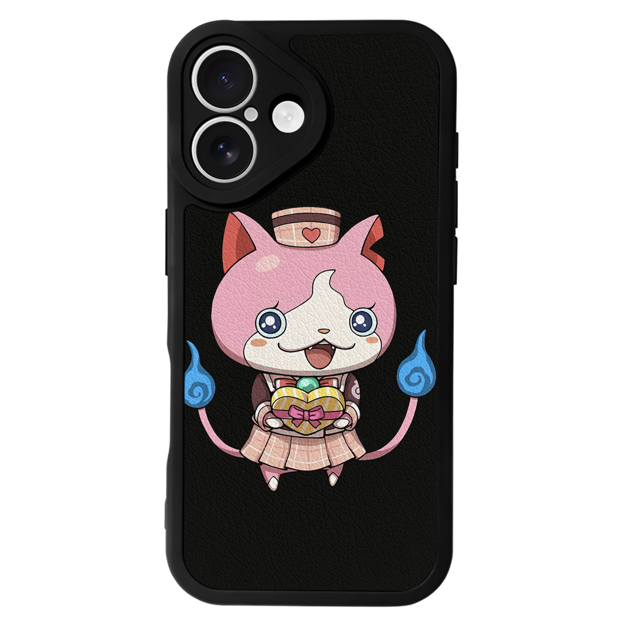 （画像用） 妖怪ウォッチ Yo-kai Watch 【iPhone 16シリーズ対応】シリコンスマホケース（レザー調） 材質：シリコン